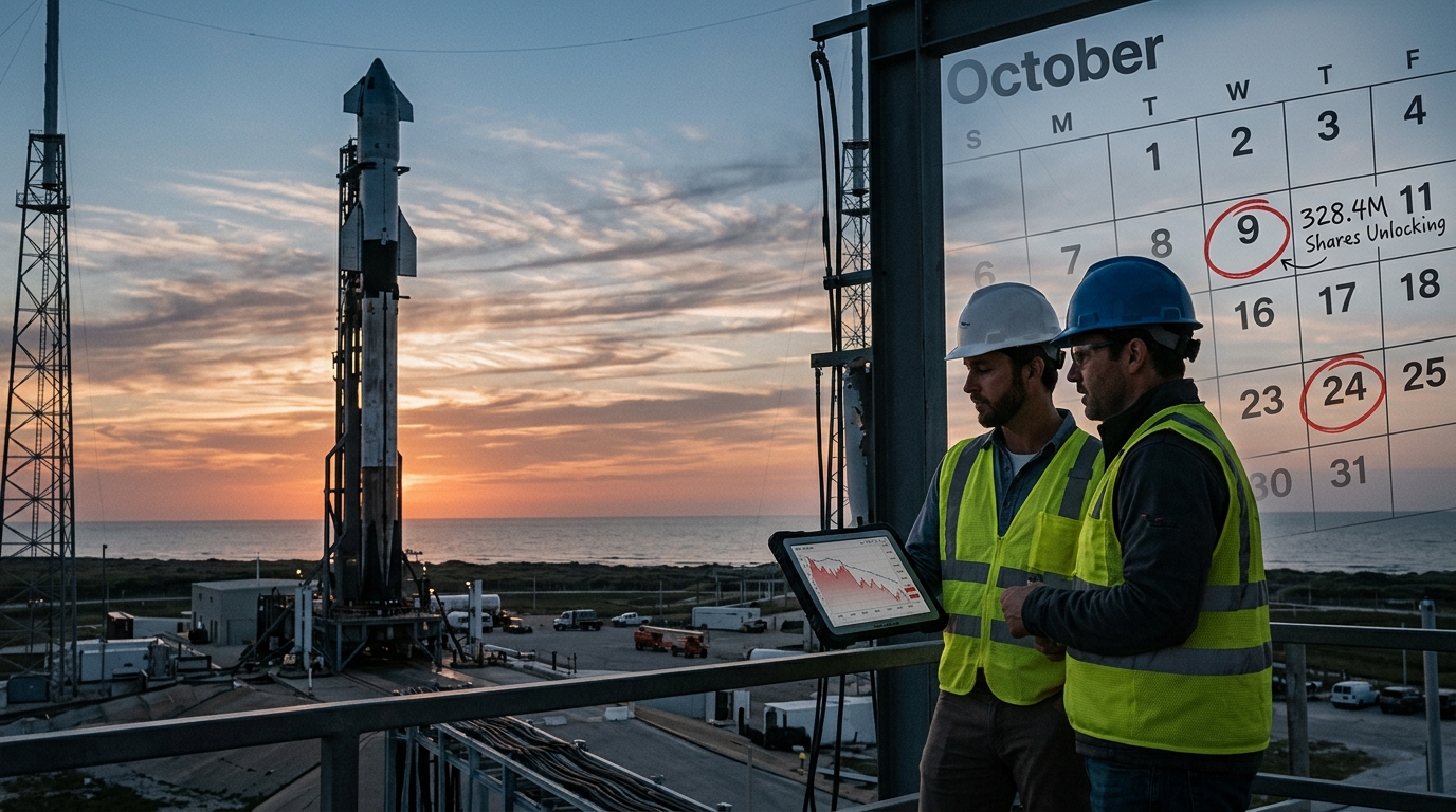 SpaceX Is 34% Off Its High. Two More Unlocks Hit in October.