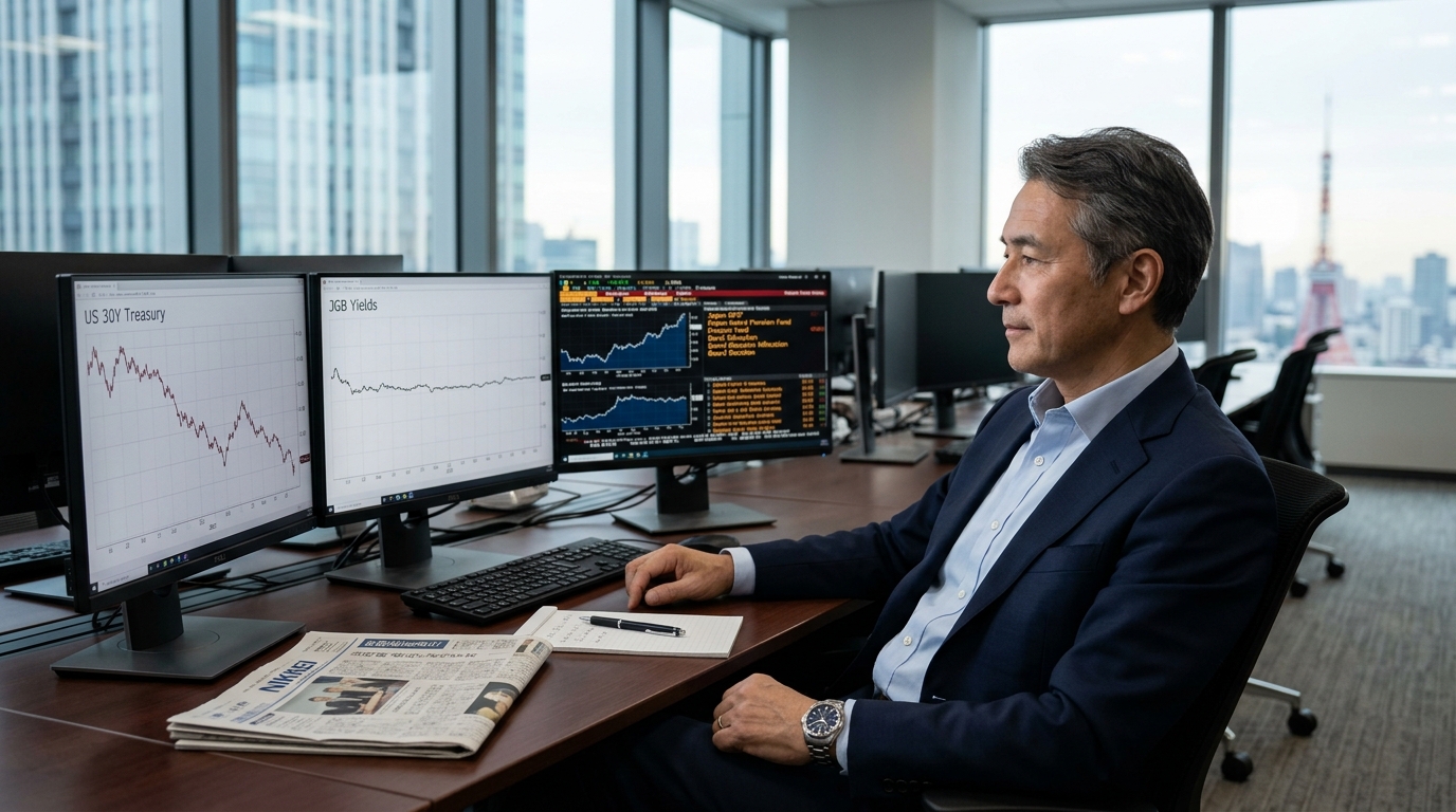 Japan&rsquo;s Giant Pension Fund Skipped Its Bond Decision. The 30-Year Treasury Is Still Paying Attention.
